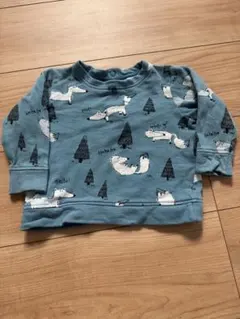 H&M 動物プリント トレーナー 74cm