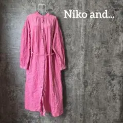 niko and ワークジャンプスーツ ピンクM オールインワン - メルカリ
