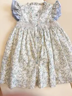 Amaia Kids London スモッキング刺繍 花柄ワンピース 半袖 - メルカリ