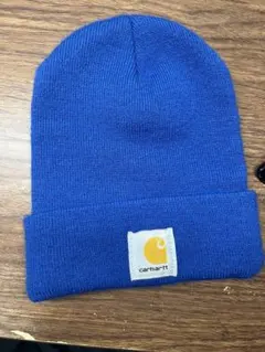 Carhartt 青 ニット帽