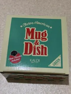 KALDI Retro American Mug & Dish Greenのサムネイル