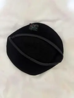 X-girl黒い刺繍ベレー帽