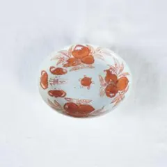 中国景徳鎮　赤絵皿柘榴1のサムネイル