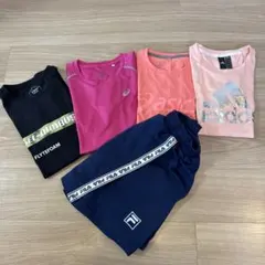 adidas asics FILA スポーツ用Tシャツ4枚&テニススコート