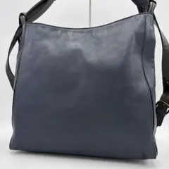 【美品】マザーハウス リュック 2way レザー ネイビー ビジネス A4収納のサムネイル