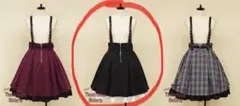 黒 サスペンダー付きスカートのサムネイル