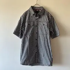 ノースフェイス チェック シャツ ネイビー