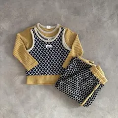 ＆mignon バースデイ　セットアップ　リバーシブル　90 95センチ