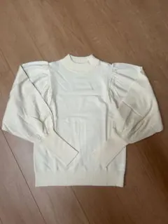 ケユカ☆パフスリーブ ニットセーター Fサイズ