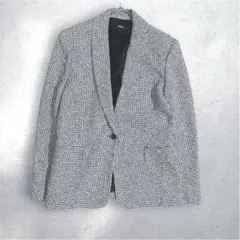 美品✨ theory セオリー　千鳥柄　白黒　テーラード ジャケット サイズ２