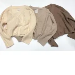 カスタネ ランダムリブカーディガン