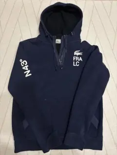 LACOSTE ネイビー フード付きパーカー　メンズ　サイズ4