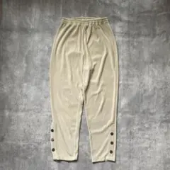 レディース ワイドパンツ ハイウエスト クリーム ナチュラル きれいめ モード