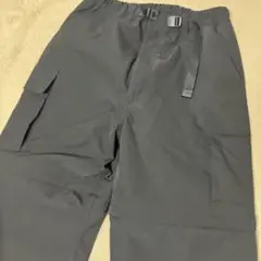 【美品】GU コンバーチブルワイドカーゴパンツ　黒　S