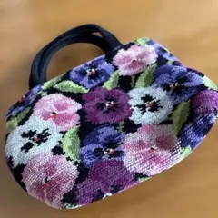【Hotman】ホットマン ハンドバッグ パンジー柄