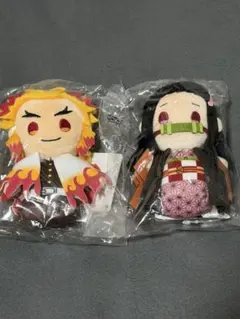 鬼滅の刃 無限列車編 ぽてっとますこっとぬいぐるみ 煉獄杏寿郎&竈門禰豆子