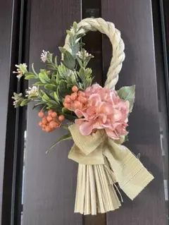 しめ縄スタイルの花飾り