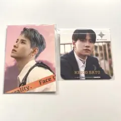 JO1 スイパラ コラボ コースター&EQUINOX通常 フォトカード 佐藤景瑚