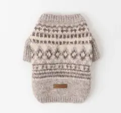 新品moncheri モンシェリ ノルディック柄ニット　XL