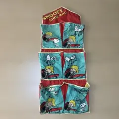 70s 80s スヌーピー シュローダー ビンテージ シューズバッグ 6ポケット