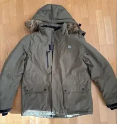 KOMINE カーキ色フード付きジャケット（秋・冬）