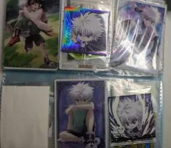 HUNTER×HUNTER キルア カード、シール計5枚