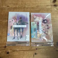 進撃の巨人一番くじ　アクリルボード　D.E賞セット