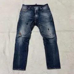 DSQUARED2 TIDY BIKER サイズ46 ペイント ダメージ加工