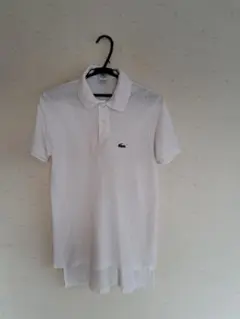 LACOSTE ホワイト ポロシャツ 半袖(アメリカ製)