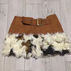 ファーミニスカート　ベルト付き　y2k