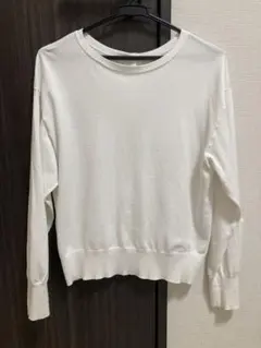 アンタイトル 2WAYストレッチニット ホワイト