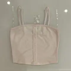 【新品★アメリカ】BOZZOLO crop tank リブ編みキャミソール