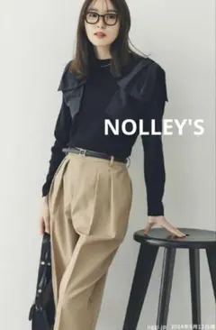 トラント⭐︎NOLLEY'S sophi ベージュワイドパンツ飯豊まりえさん トラント⭐︎NOLLEY'S sophi ベージュワイドパンツ飯豊まりえさん