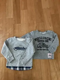 【美品】ニットプランナー　FOkids トレーナー90cm 車