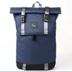 新品ロールトップリュック 大容量 バックパック ネイビー 通勤 通学 防災のサムネイル