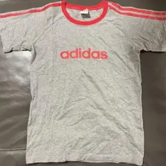 adidas アディダス　半袖　レッド×グレー