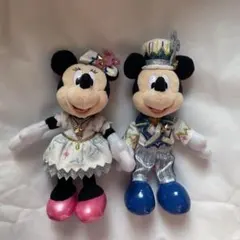 タイムトゥシャイン ミッキーマウス ミニーマウス ぬいぐるみバッジセット