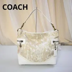 886★ COACH シグネチャー キャンバス レザー タイダイ ワンショルダー