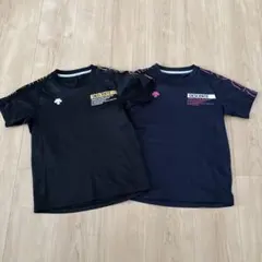 DESCENTE 半袖Tシャツ 2枚セット 黒 紺 140cm