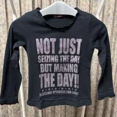 【極美品】長袖カットソー トップス 黒 130cm 女の子 春物 春服