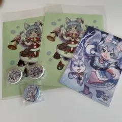 コヨミ 白猫プロジェクト　ステッカー 缶バッジ ポストカード　グッズセット