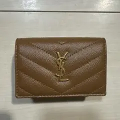 リー様専用　SAINT LAURENT ブラウン三つ折り財布