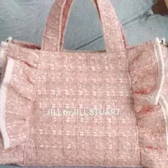 JILL by JILL STUART ツイードフリルバッグ ピンク