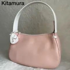 Kitamura キタムラ ハンドバッグ ショルダー レザー ポーチ チャーム