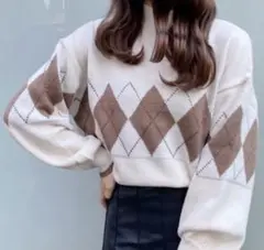 INGNI*アーガイル柄ニット