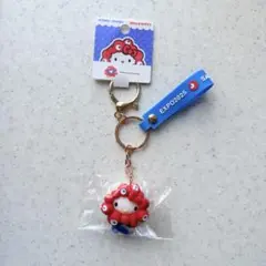 【大阪関西万博】ミャクミャク×サンリオ　立体マスコット　キーホルダー キティ