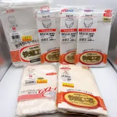 グンゼ ショーツ Mサイズ 5枚 ズロース 1枚 計6枚セット 綿100%のサムネイル