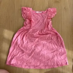 H&M ピンク ノースリーブワンピース 130cm