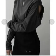 CLANE 2WAY ASYMMETRY TOPS カットアウト　ノースリーブのサムネイル