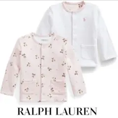ラルフローレン ベビー ポロベア 美品リバーシブルカーディガン　ピンク